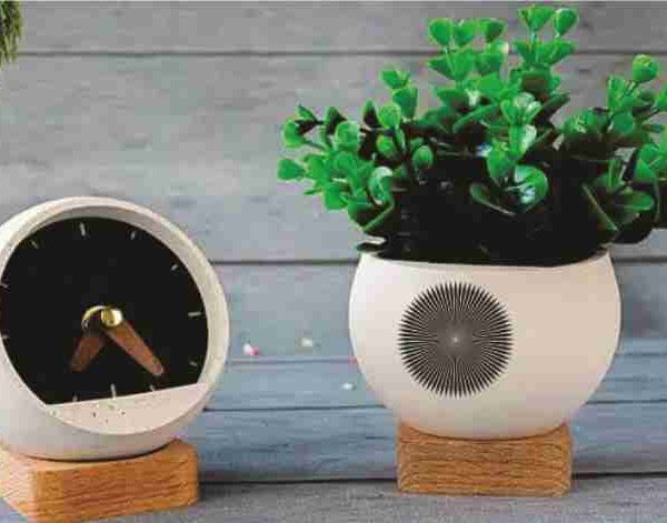 ست ساعت و گلدان مینمال