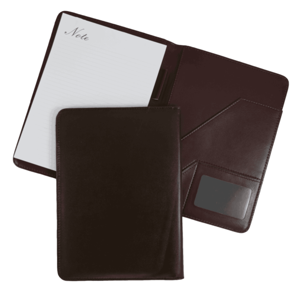 فولدر چرم کد N507 با جای کارت و خودکار، مناسب برای هدیه تبلیغاتی.