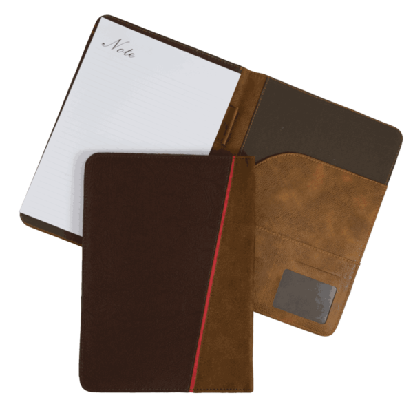 فولدر طرح چرم کد N520 با ابعاد 24*18 سانتی‌متر، مناسب برای نگهداری اسناد و هدیه تبلیغاتی برند.